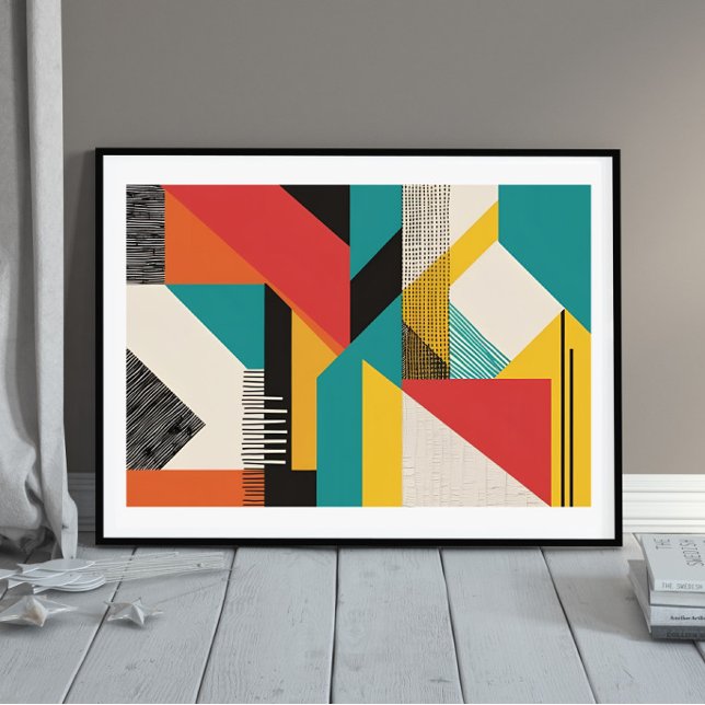 Retro Modulär Geometri Poster (Skapare uppladdad)