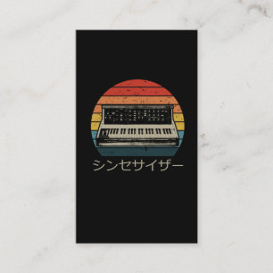 Retro Modular Synthesizer Music Producer Analog Visitkort