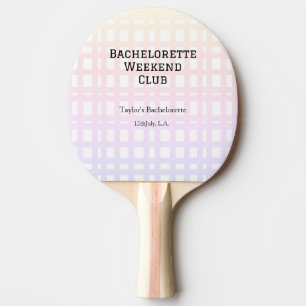RETRO MOGENHELG FÖR BRUDEN KLUBB ROSA ORANGE DATUM PINGISRACKET