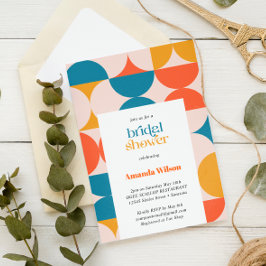 Retro-Möhippan för halvcirkelslingor i mitten av å Inbjudningar