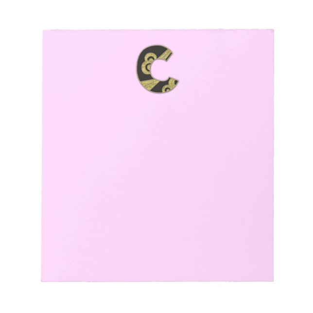 retro monogram - C Anteckningsblock (Framsida)