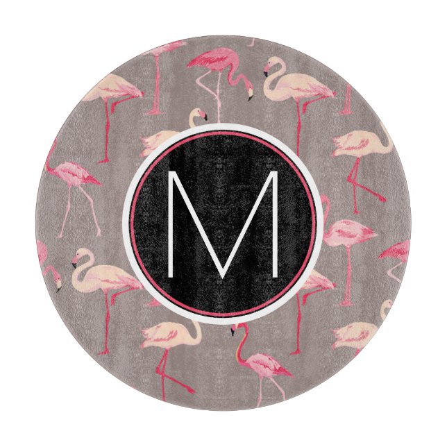 Retro Monogram för Flamingos | (Framsidan)