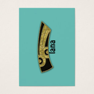 retro monogram - I Visitkort