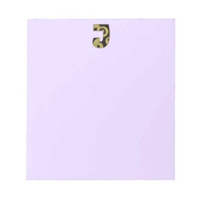retro monogram - J Anteckningsblock (Framsida)