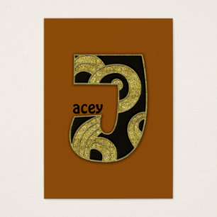 retro monogram - J Visitkort