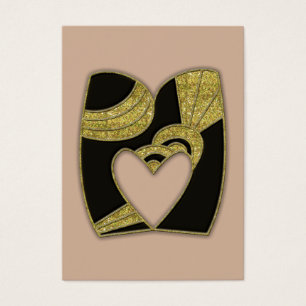 retro monogram - M Visitkort