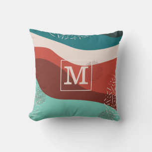 Retro Monogram Personlig Dekorativ kudde