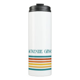 Retro Monogrammed Minimalist Stripes