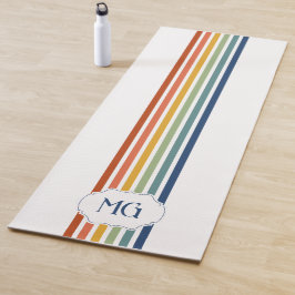 Retro Monogrammed Minimalist Stripes