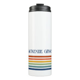 Retro Monogrammed Minimalist Stripes