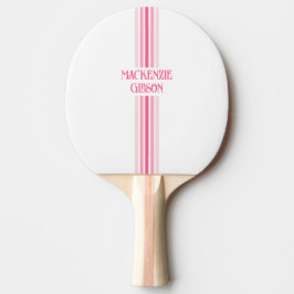 Retro Monogrammed Minimalist Stripes Pingisracket