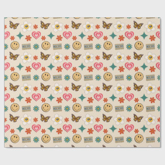 Retro Mönster 01 Presentpapper