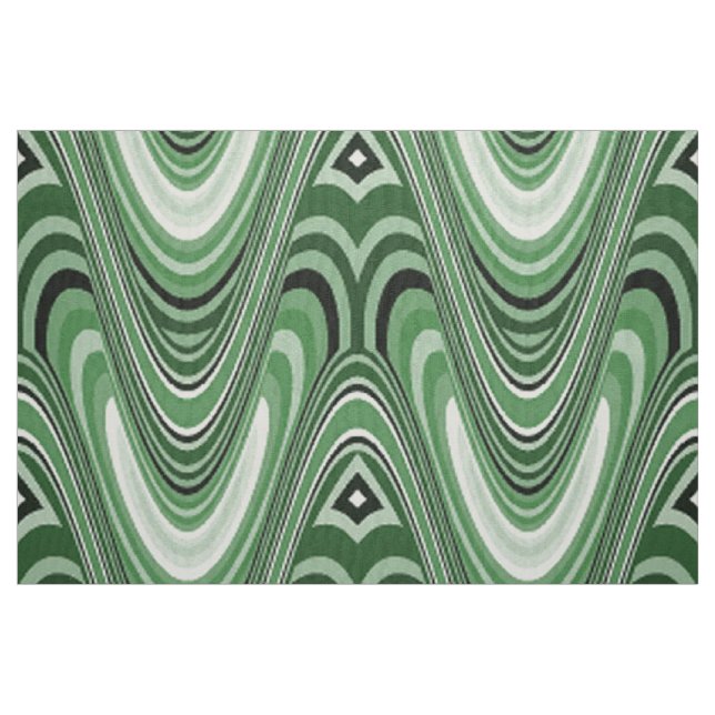 retro mönster 70-tal 3B Tyg (Fat Quarter)