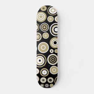 Retro Mönster Abstrakt Art - Skateboard Bräda 19,5 Cm