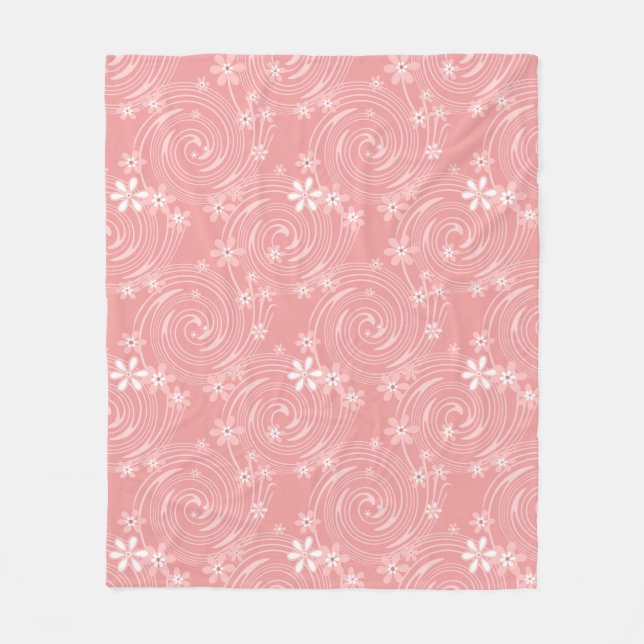 Retro mönster fleecefilt (Framsidan)