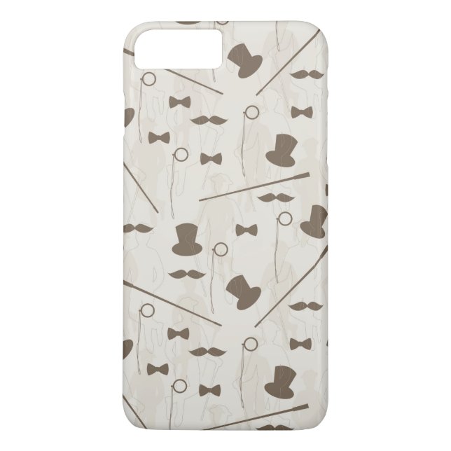 Retro mönster för man 2 Case-Mate iPhone skal (Baksida)