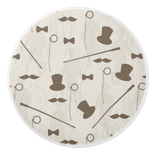 Retro mönster för man 2 knopp