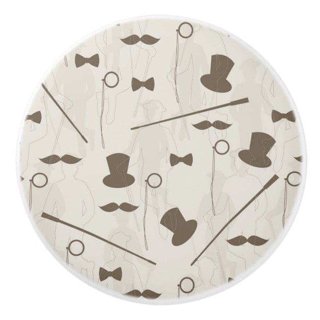 Retro mönster för man 2 knopp (Framsidan)