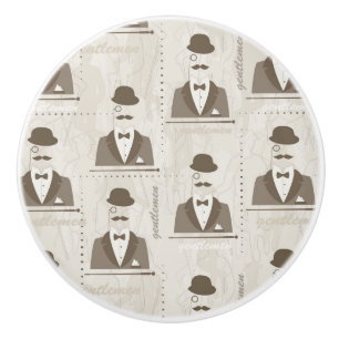 Retro mönster för man knopp