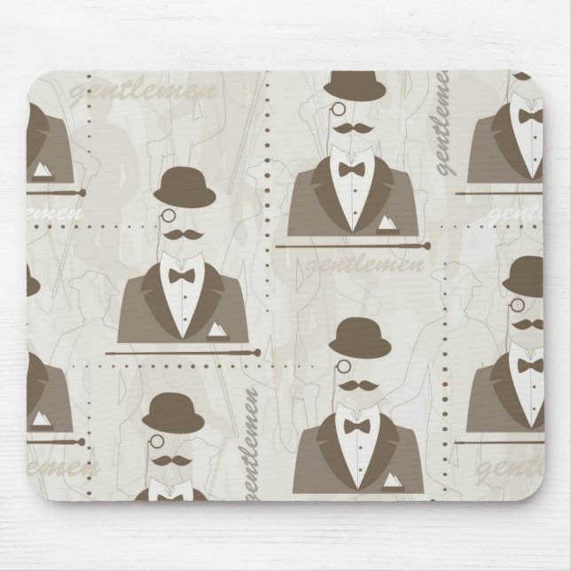 Retro mönster för man musmatta (Framsidan)