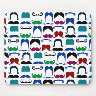 Retro mönster för mustaschMoustache Musmatta