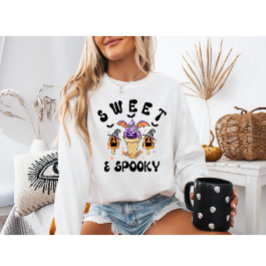 Retro Monster Ice Cream Halloween Sweet & Spooky T Shirt