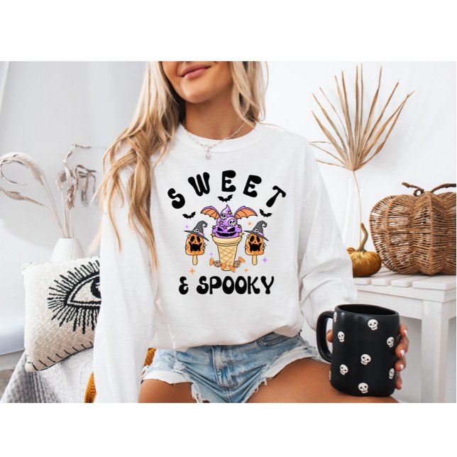 Retro Monster Ice Cream Halloween Sweet & Spooky T Shirt (Skapare uppladdad)