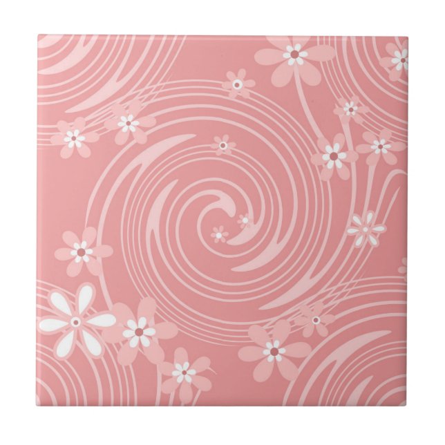 Retro mönster kakelplatta (Framsidan)