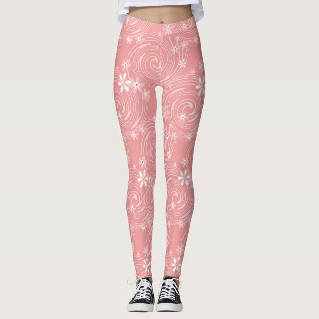 Retro mönster leggings (Framsida)