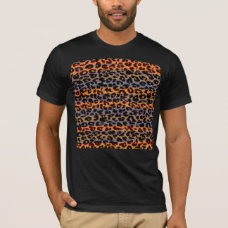 Retro mönster leopard päls struktur tee