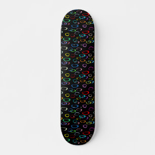 Retro mönster på mini skateboard bräda 18,5 cm