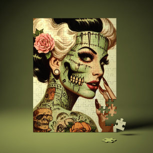 Retro Monster Pin-up Pussel