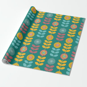 Retro mönster presentpapper