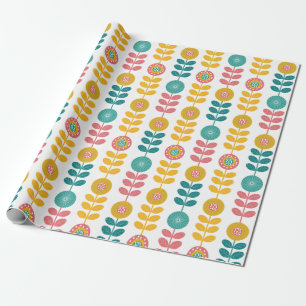 Retro mönster presentpapper