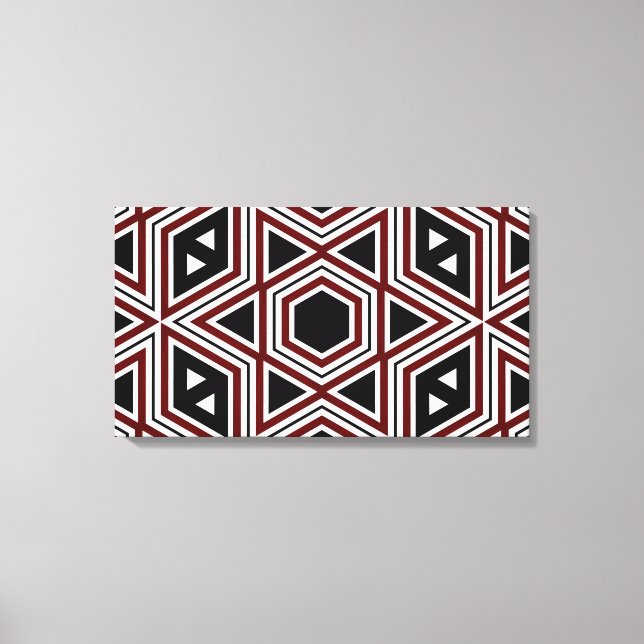 Retro Mönster Seamless Art Canvas (Framsida)
