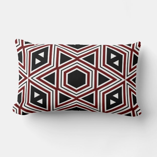 Retro Mönster Sömlös konstPillow Lumbarkudde (Framsida)