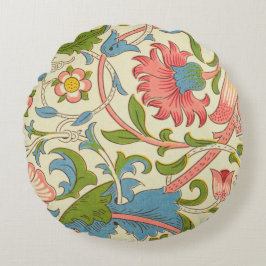 Retro mönster vintage blommigt Willam Morris söt Rund Kudde