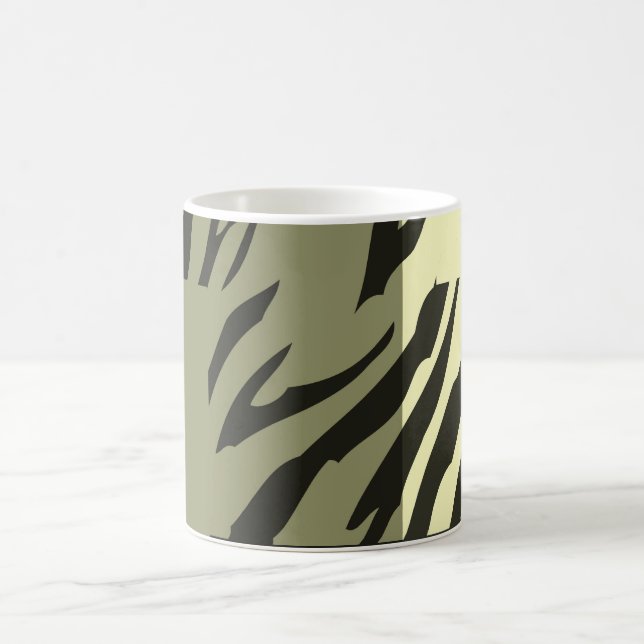 Retro Mönster Zebra Pop Art 2 Kaffemugg (Center)
