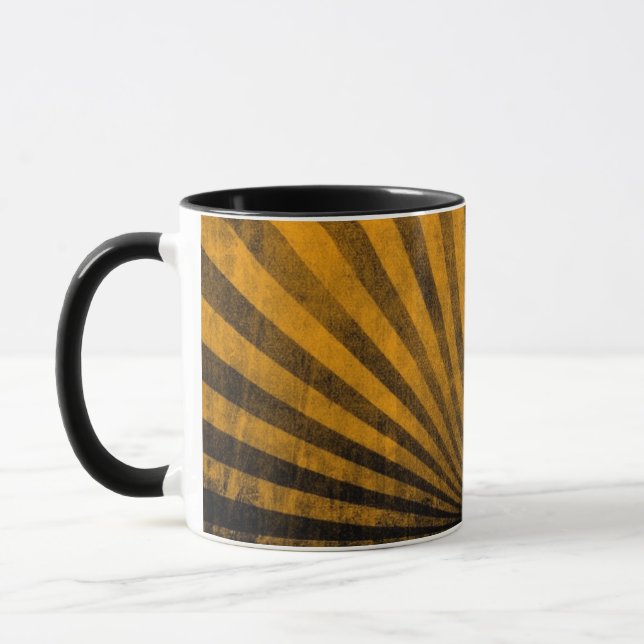 Retro mönsterbakgrund mugg (Vänster)