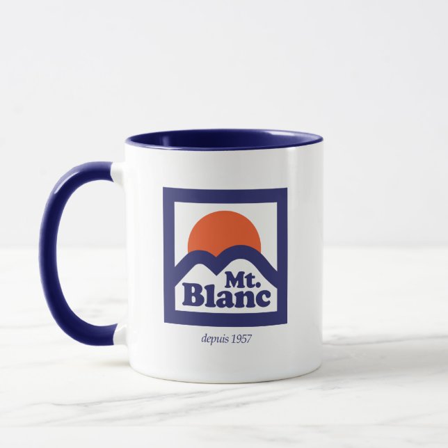 Retro Mont Blanc för klassikermugg logotyp Mugg (Vänster)