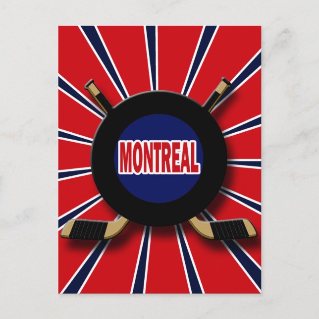 RETRO MONTREAL HOCKEY VYKORT (Framsida)
