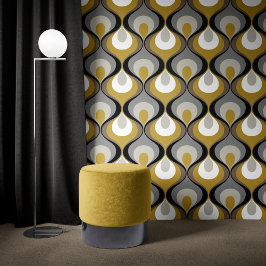 Retro Mood Grey Mustard Beige Brown Taupe 