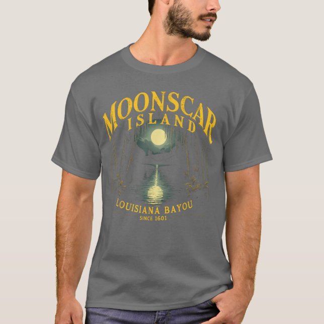 Retro Moons Zombie Island For Men Women Kids T Shirt (Framsida)