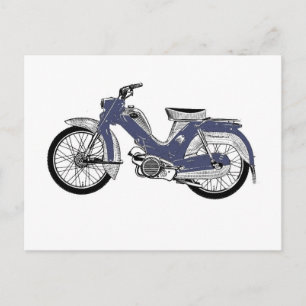 Retro moped Tunturi Vykort