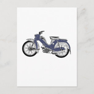 Retro moped Tunturi Vykort