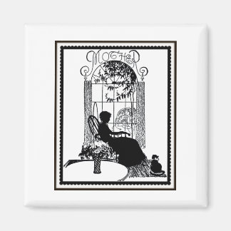 Retro Mor Silhouette Magnet