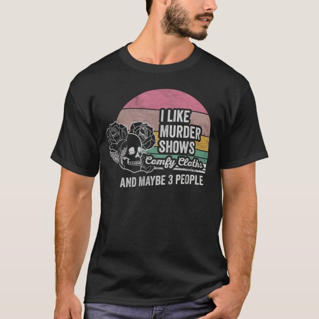 Retro Mord Kläder Människor familj T Shirt (Framsida)