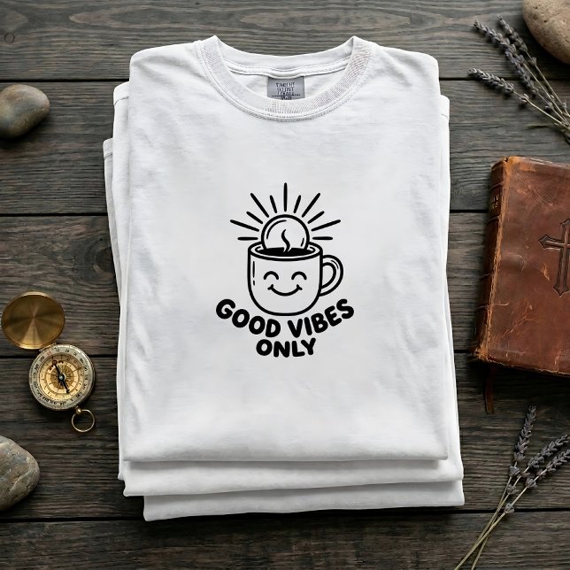 Retro Morgonrutin Citat Tee Grafisk T-Shirt Obehan (Skapare uppladdad)