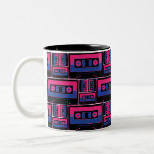 Retro Mörk Bi B-sida Två-Tonad Mugg