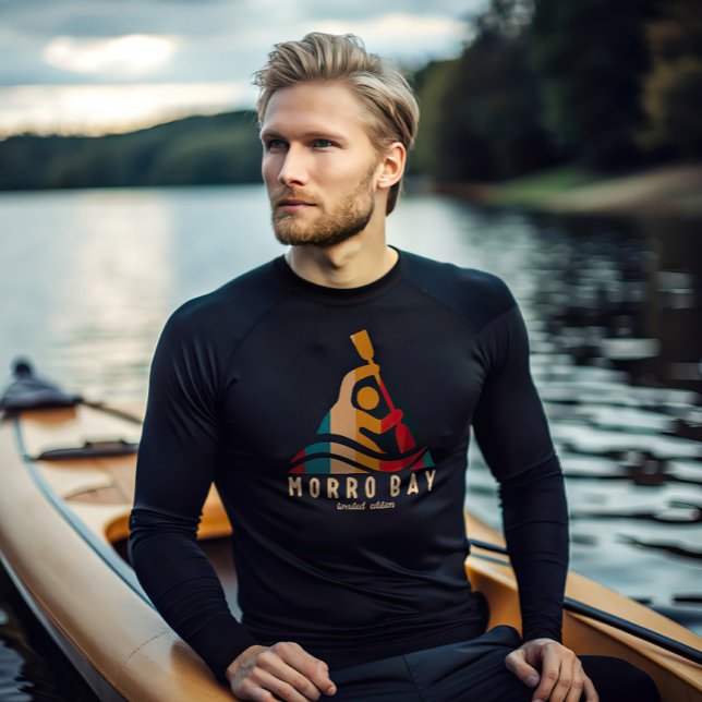 Retro Morro Bay Kayaking T Shirt (Skapare uppladdad)